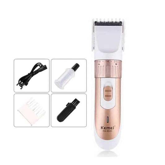 Kemei KM-9020 Beard Trimmer For Men - Gold & Silver
